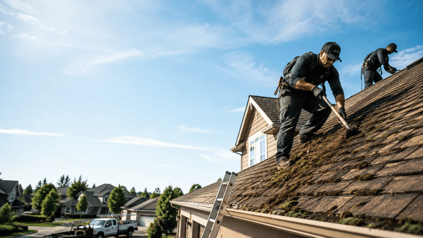 Roof Moss Removal in Aberdeen, NC near me